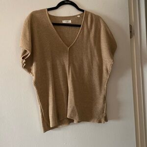 Billy Reid brown Cotten v-neck sweater.